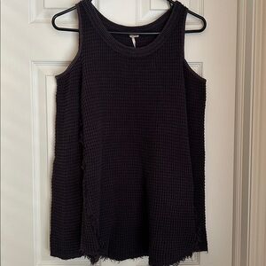 Free people, Black cold, shoulder sweater